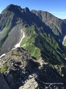 The Daikiretto ridgeline hike in the Japanese Alps.