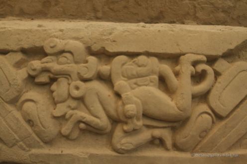 Frieze relating the Maya mythology, El Mirador, Guatemala