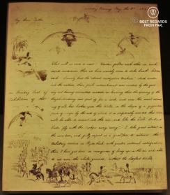 A fantastic flying machine letter by Richard Doyle, the Morgan Library, New York City