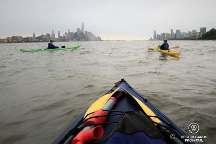 Kayaking to the Statue of Liberty, New York City