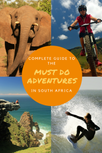 Must do Adventures - Pinterest Pin South Africa