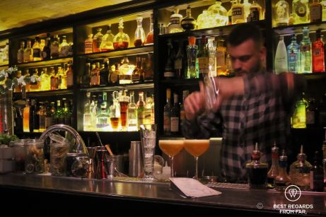 The most delicious cocktails in town are made by the barman of the Code Bar in Strasbourg, France