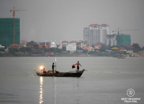 Fishermen on the Mekong, Phnom Penh, Cambodia