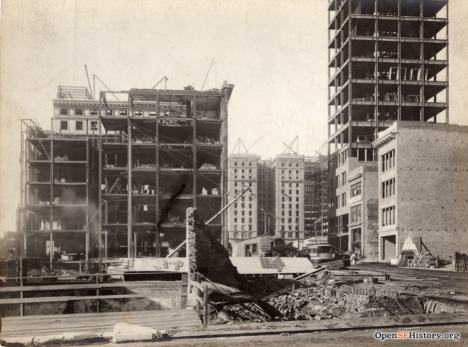 The rebuilding of the Tenderloin after the eartquake. Photo credits: OpenSFHistory / wnp102.0021.jpg