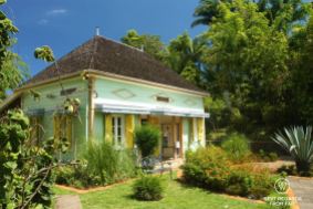 Beautiful colonial architecture in Entre Deux on Reunion Island