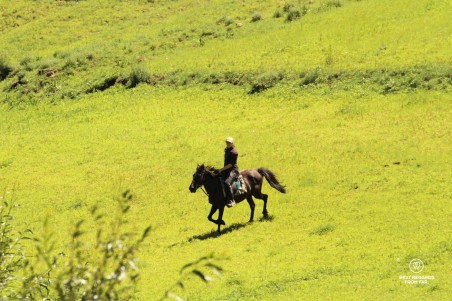 Eastern Lesotho village experience horseback riding-