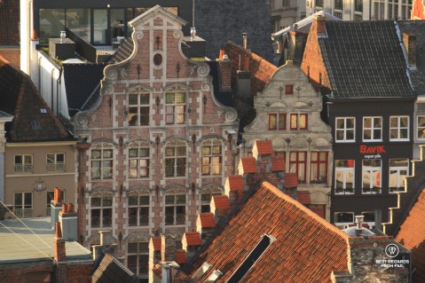 Rooftops and facades of Ghent
