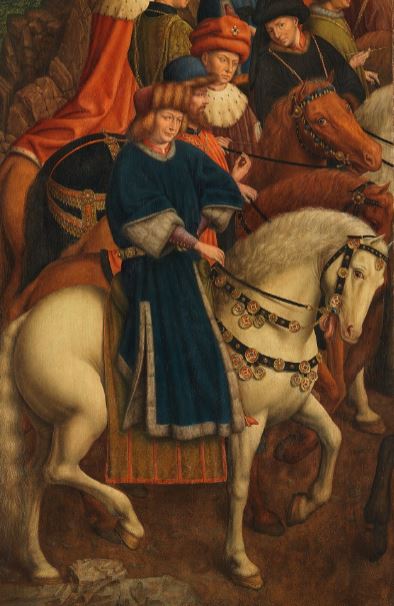 Jan Van Eyck and Hubert depicted in the Ghent Altarpiece