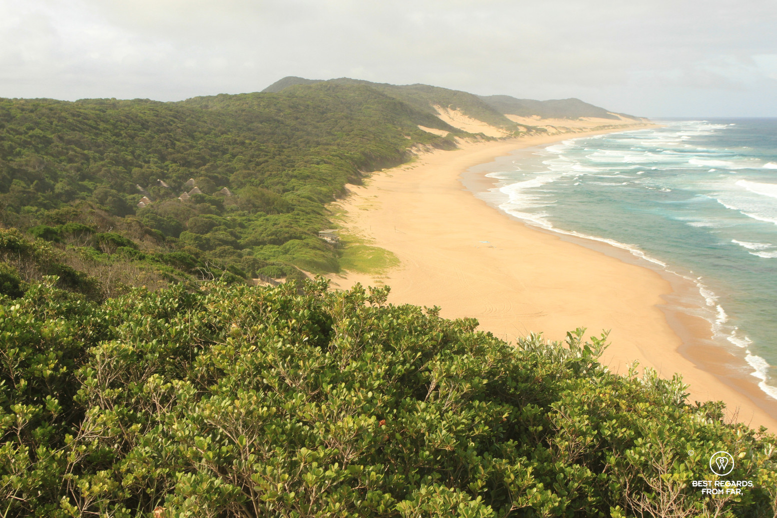 Dunes, the beach and the ocean in South Africa