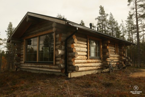 Private log-house at Wilderness Muotka Nellim, Lapland