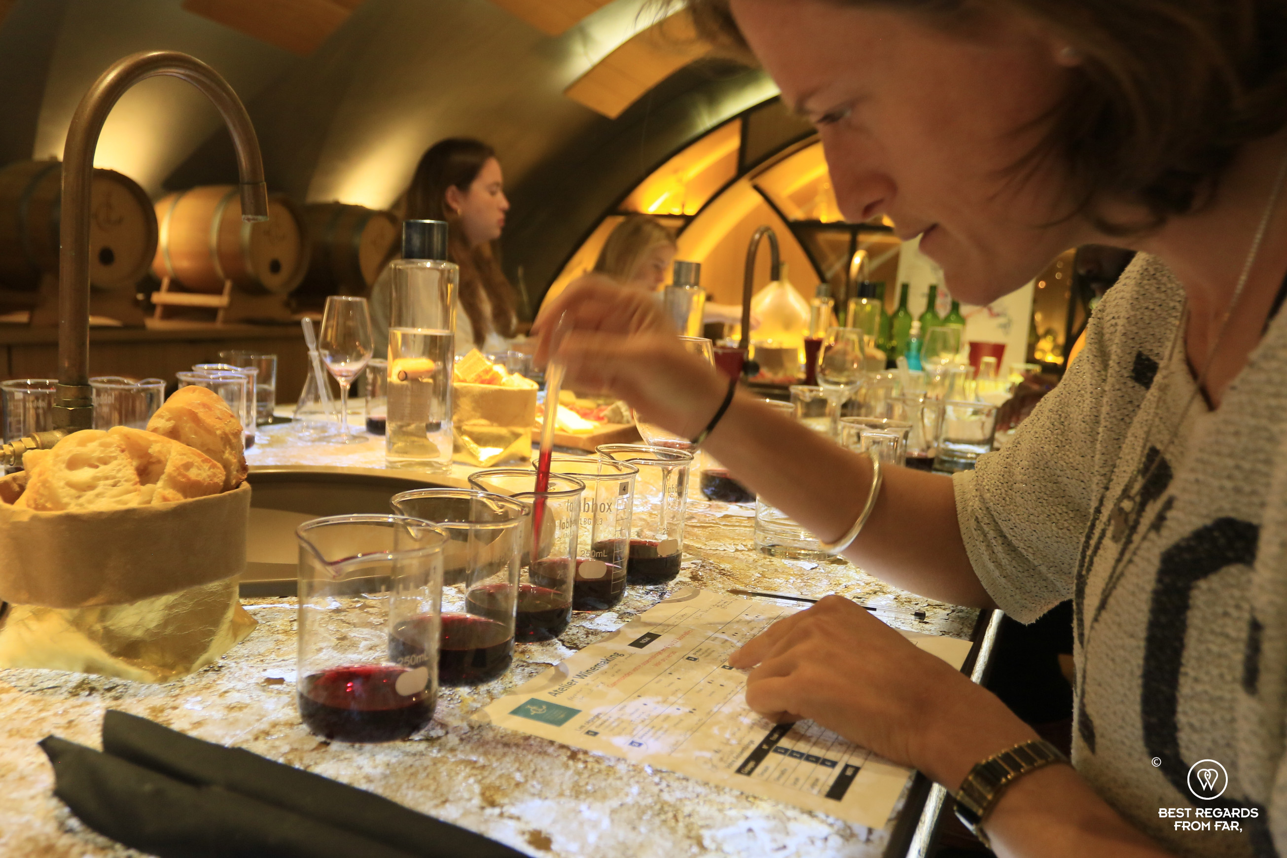 Winemaking workshop at Les Caves du Louvre, Paris