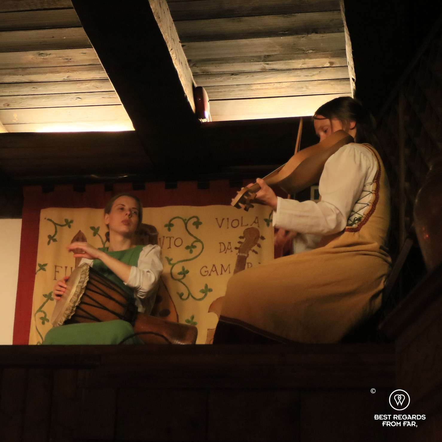 Live medieval music at Olde Hansa medieval restaurant,Tallinn